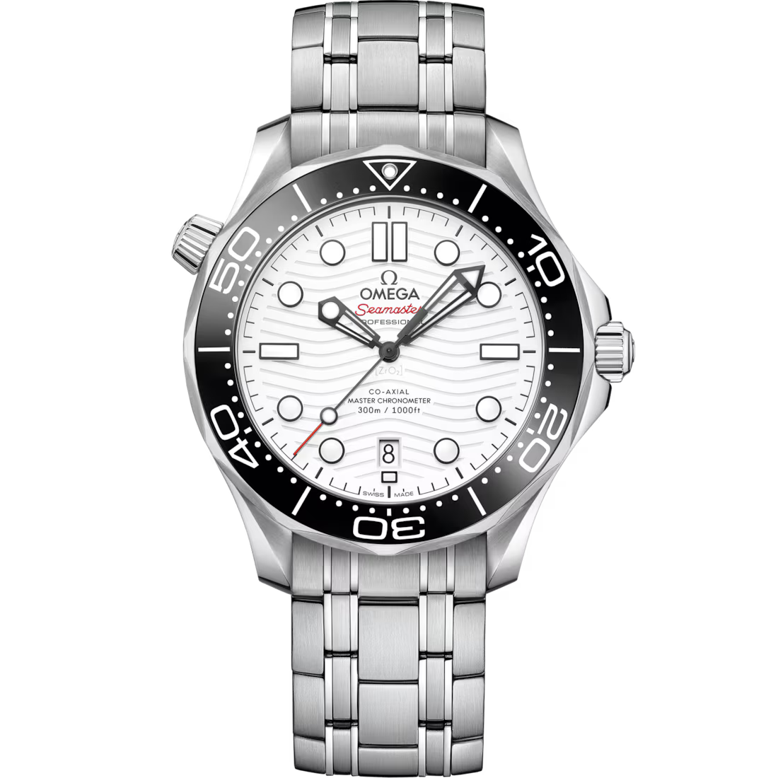 Omega Seamaster Diver 300M 42mm White Dial Stainless Steel Bracelet 210.30.42.20.04.001