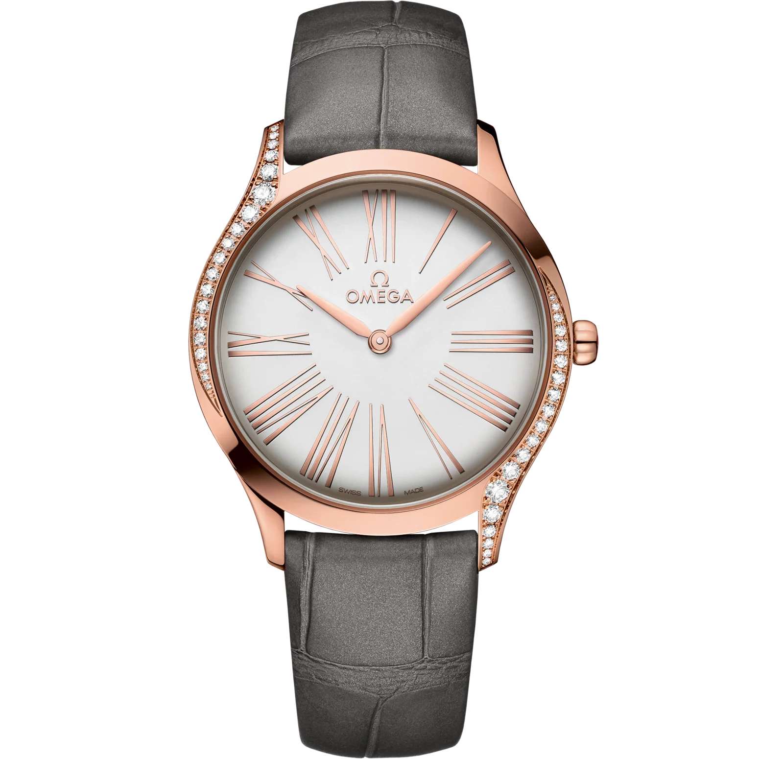 Omega De Ville Trésor 36mm Silver Dial with Diamonds Sedna�?18k Rose Gold Strap 428.58.36.60.02.001