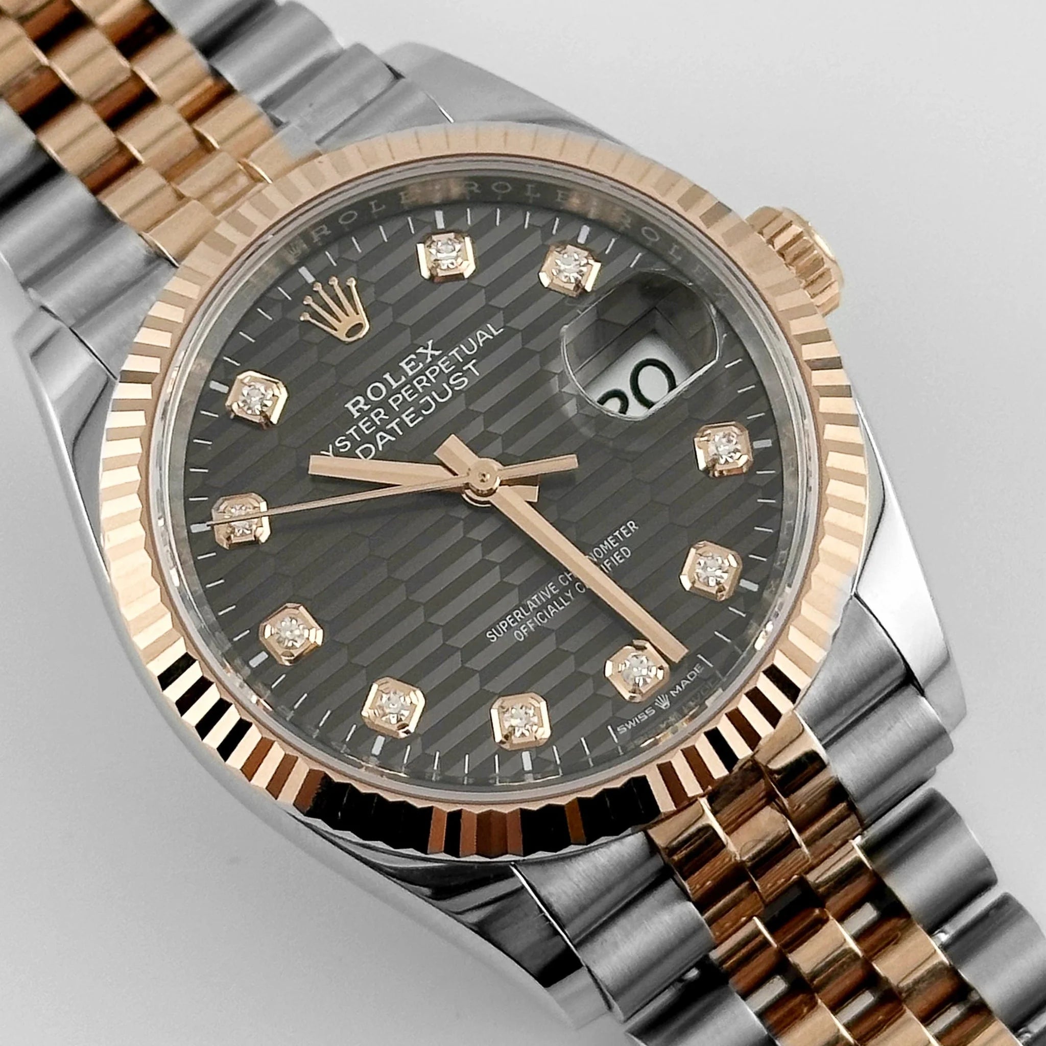 Rolex Datejust 36mm 126231 Slate Fluted Motif Dial 36mm Jubilee Bracelet - Image 8
