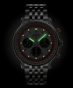 Alternative view of Breitling Navitimer B01 Chronograph 43 Boeing 747 Limited Edition Boutique Exclusive Stainless Steel Bracelet AB01383B1G1A1