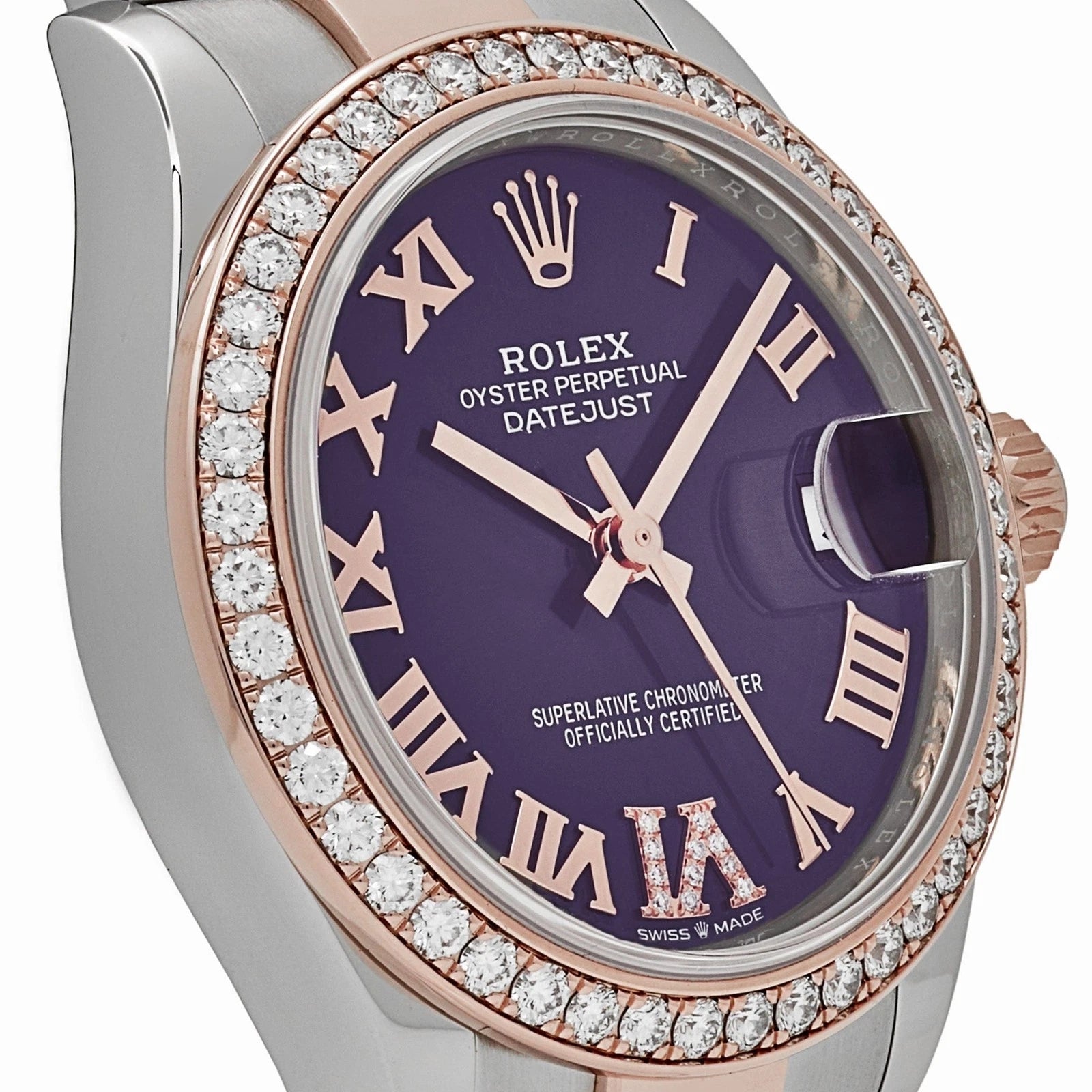 Rolex Datejust m278381-0015/0016 Aubergine Roman Dial 31mm Oyster Bracelet - Image 6