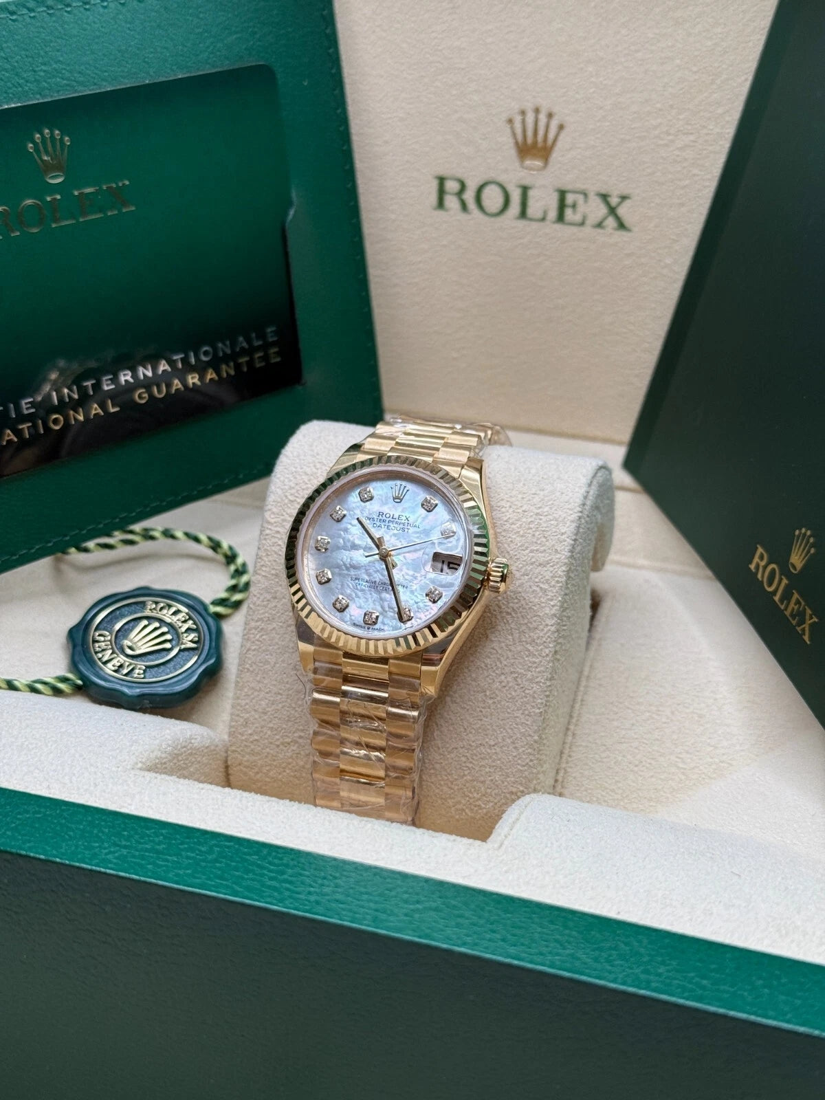 Rolex Datejust m278278-0020 White 31mm Dial President Bracelet Watch - Image 6