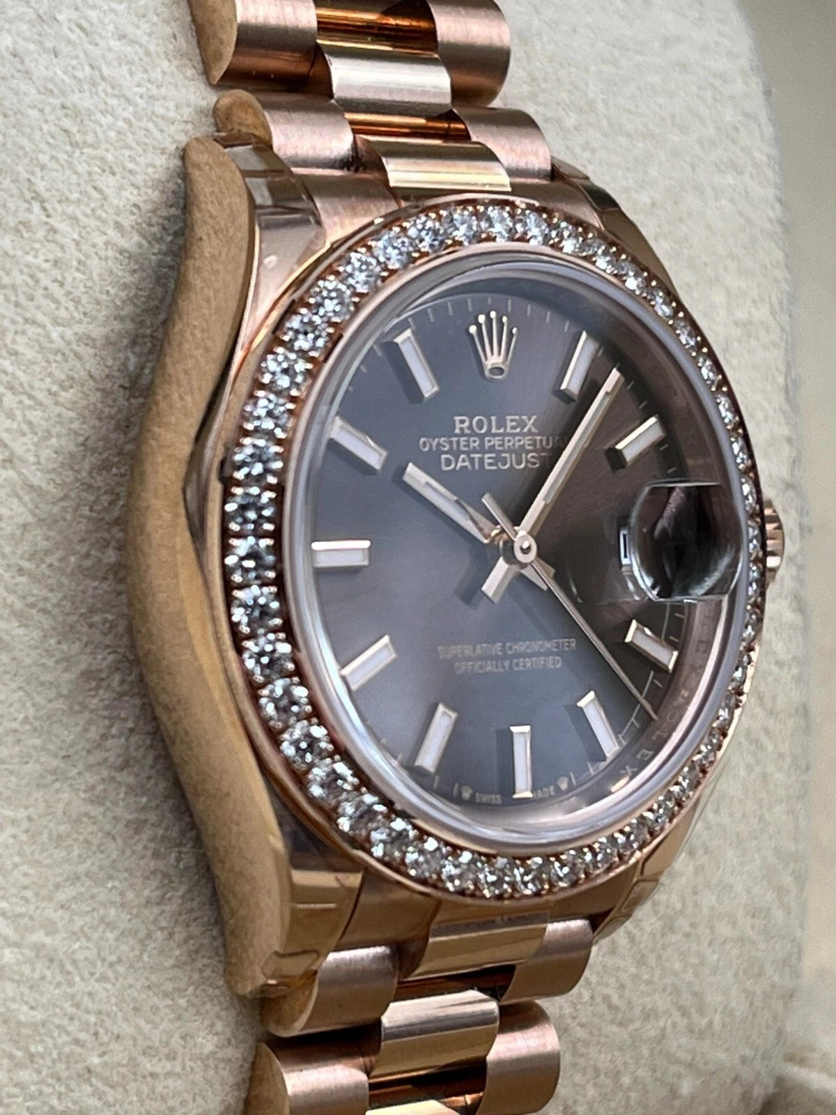 Rolex Lady-Datejust 28mm 279135RBR Chocolate Dial Jubilee Bracelet - Image 4