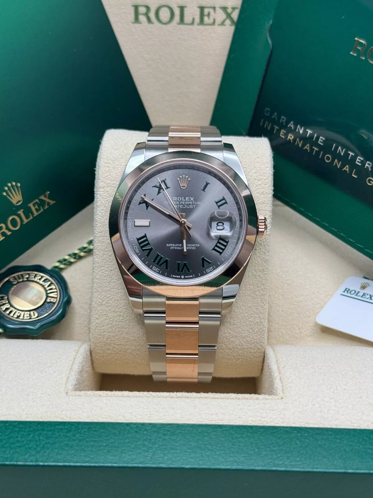 Rolex Datejust 41mm 126301 Sundust Slate Roman Dial Oyster Bracelet - Image 8