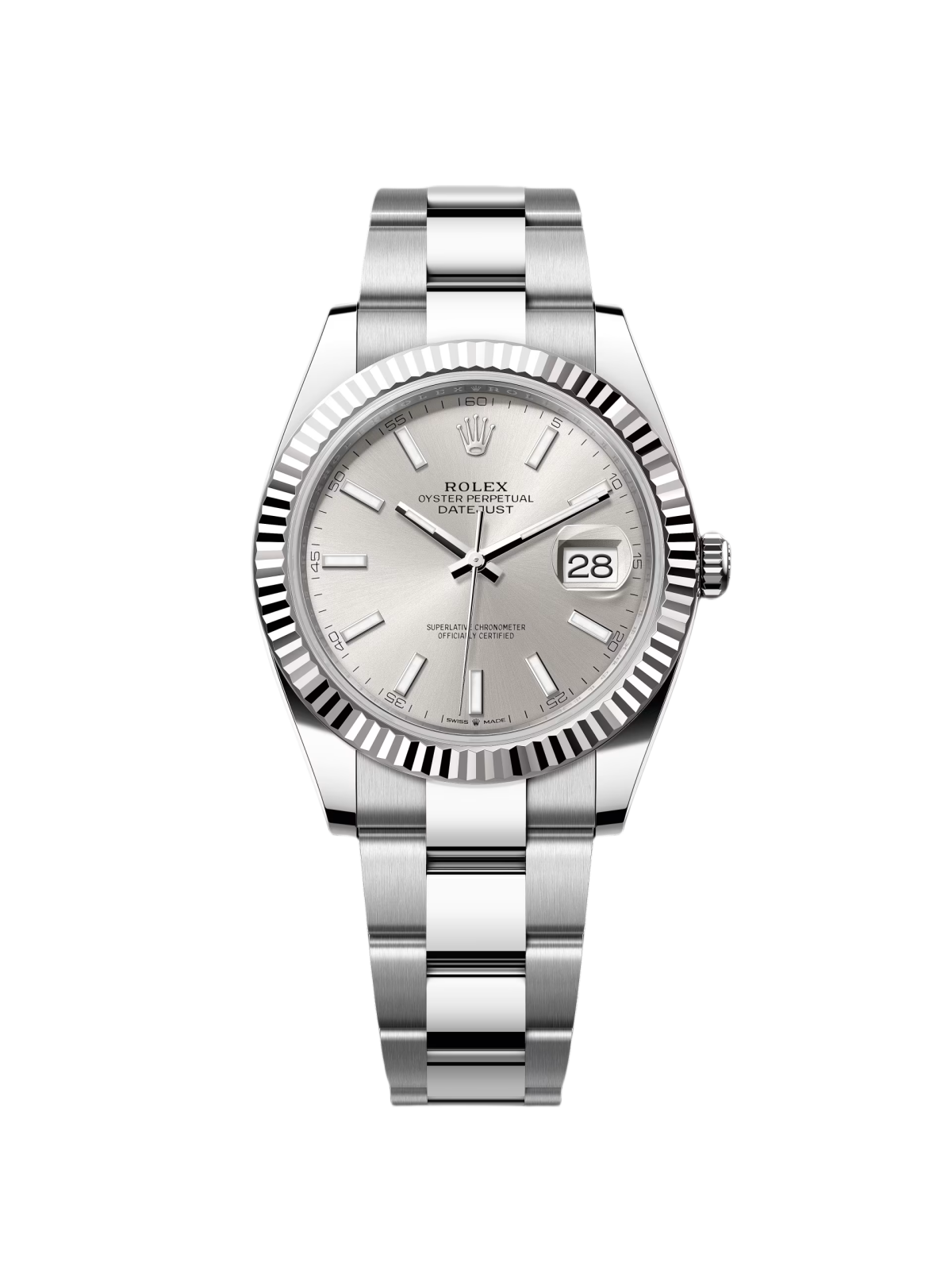 Rolex Datejust 41mm 126334 Silver Index Jubilee Stainless Steel Mens Watch - Image 4
