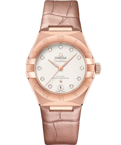 Omega Constellation Ladies' Selection 29mm Sedna�?gold on leather strap 131.53.29.20.52.002