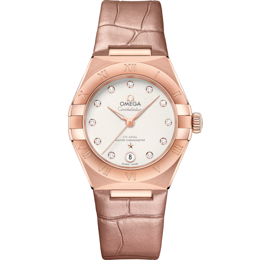 Omega Constellation Ladies' Selection 29mm Sedna�?gold on leather strap 131.53.29.20.52.002