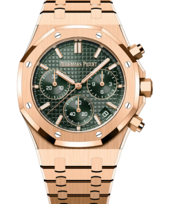 Audemars Piguet ROYAL OAK Pink Gold Khaki Green Dial CHRONOGRAPH 41mm 26240OR.OO.1320OR.08