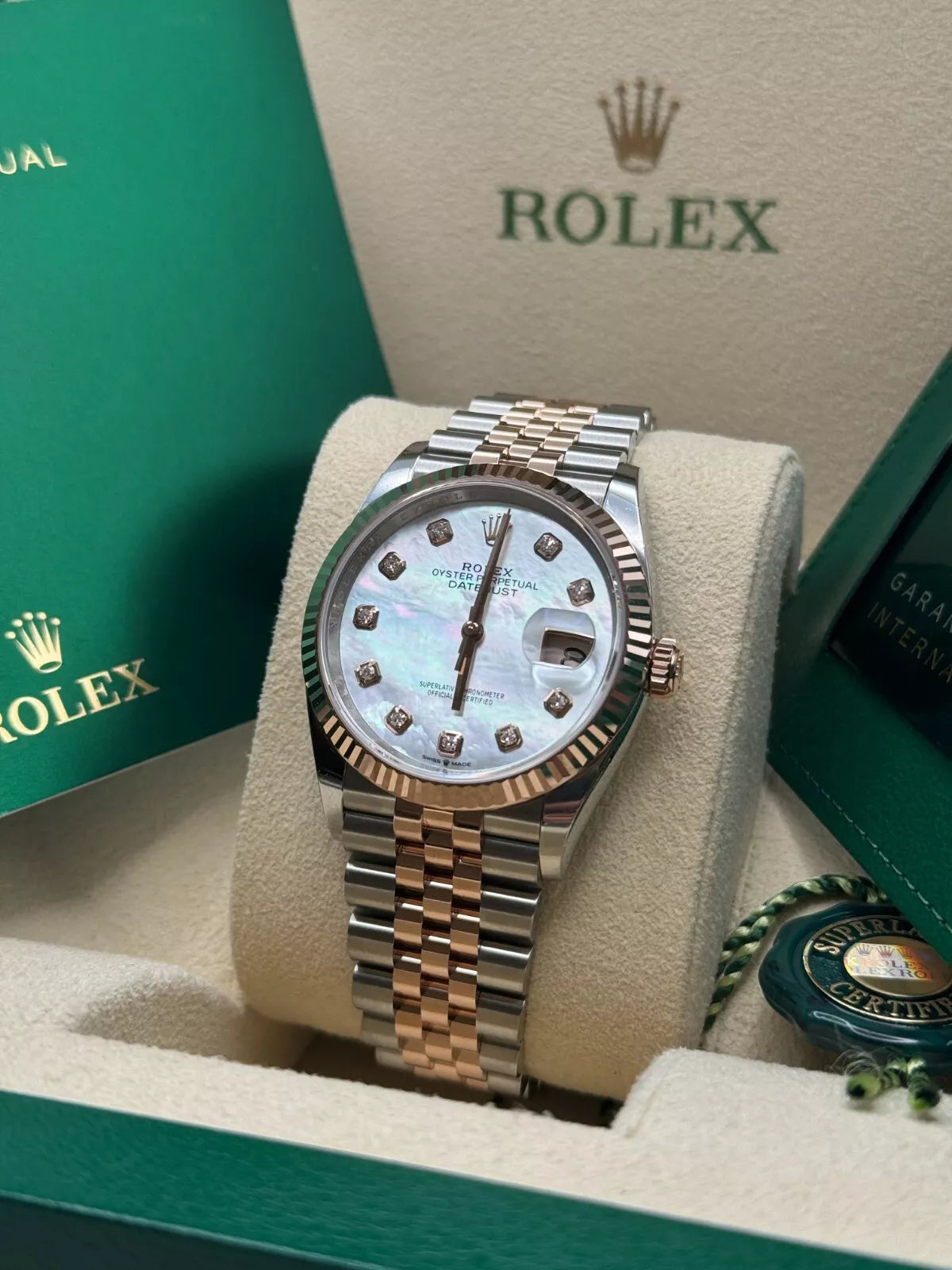 Rolex Datejust 36mm 126231 Mother-of-Pearl Dial Jubilee Bracelet - Image 4