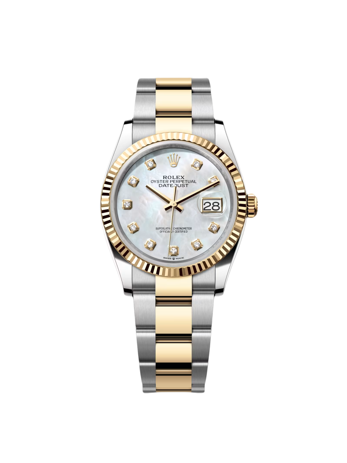 Rolex Datejust 36mm 126233 MOP Diamond Dial Jubilee Two-Tone Bracelet Watch - Image 2