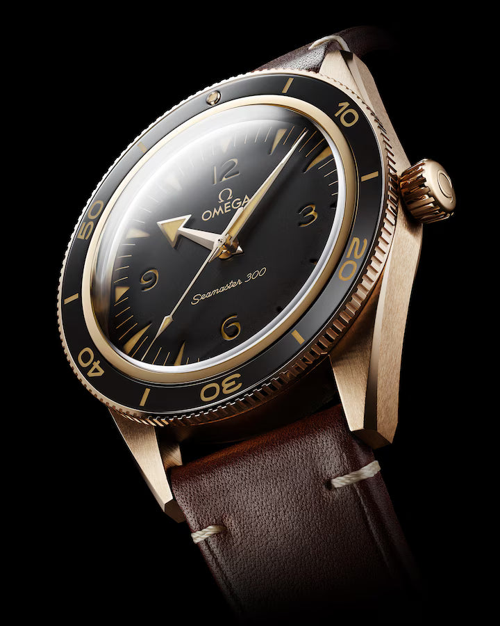 Omega Seamaster 300 41mm Brown Dial Bronze Gold Strap 234.92.41.21.10.001 - Image 5