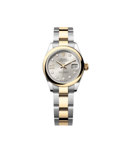 Rolex Lady-Datejust 28mm 279163 Silver Diamond Dial