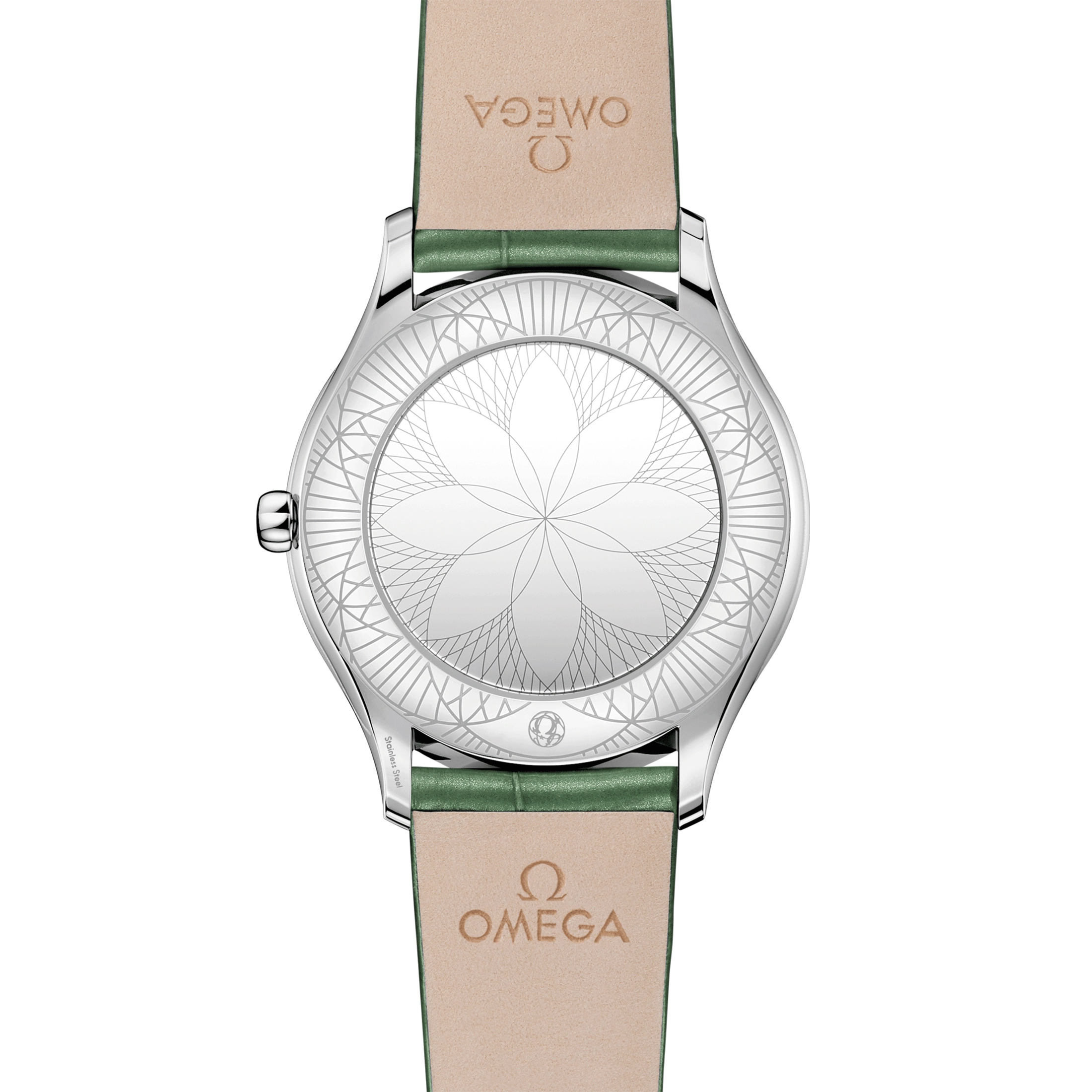 Omega De Ville Trésor quartz green dial green leather strap 36mm 428.18.36.60.10.002 - Image 3