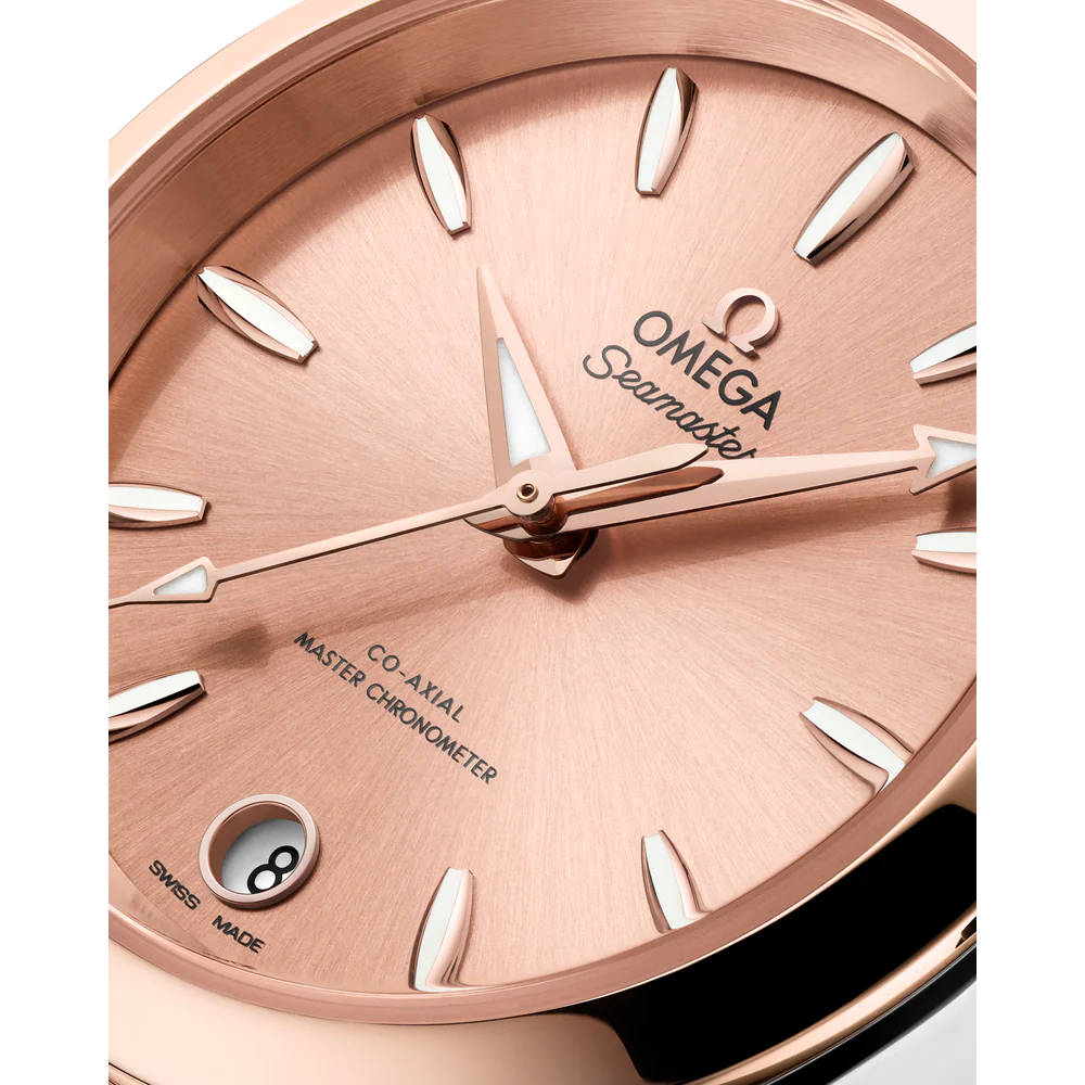 Omega Seamaster Aqua Terra Shades 34 mm Pink Dial Stainless Steel and Sedna�?18k Rose Gold Bracelet 220.20.34.20.10.001 - Image 4