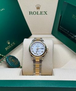 Alternative view of Rolex Lady-Datejust 28mm  279163 White Roman Dial Oyster Bracelet