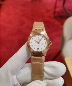 Alternative view of Omega Constellation Ladies' Selection 29mm  Sedna�?gold on leather strap 131.53.29.20.52.002