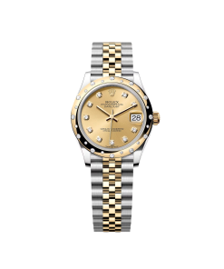 Alternative view of Rolex Datejust m278343 31mm Champagne Dial Yellow Rolesor Oyster Watch