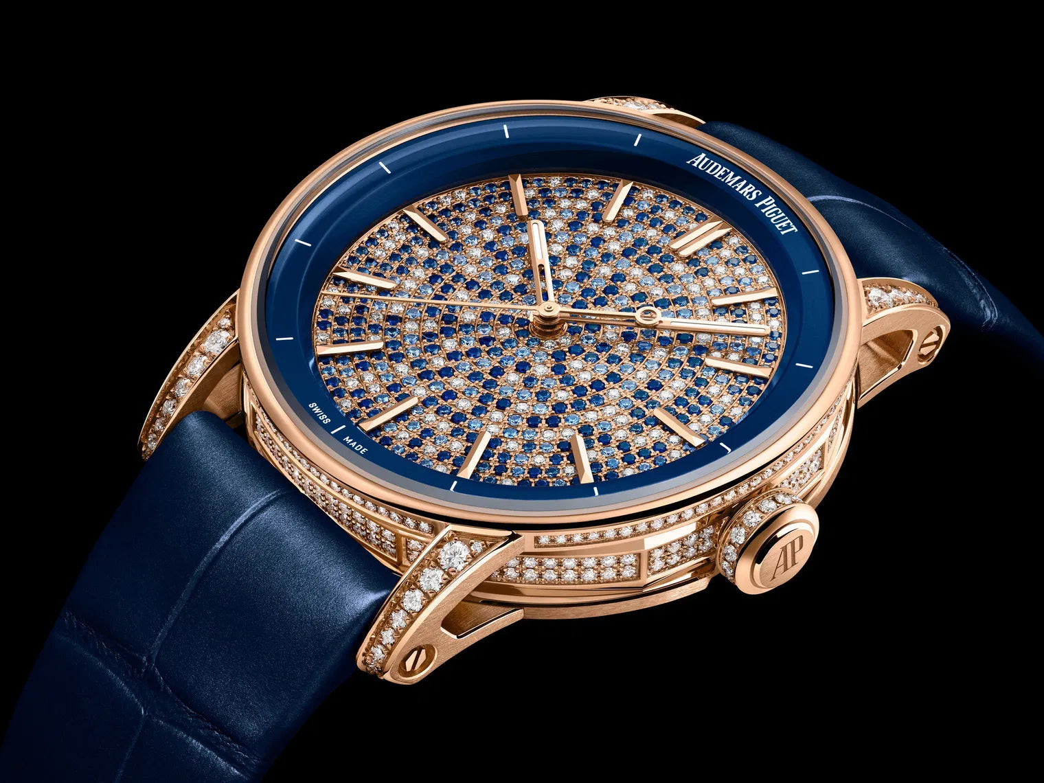 Audemars Piguet Code 11.59 Selfwinding Pink Gold Blue Sapphires & Diamond Dial 38 mm | 77410OR.ZZ.D343CR.01 - Image 4