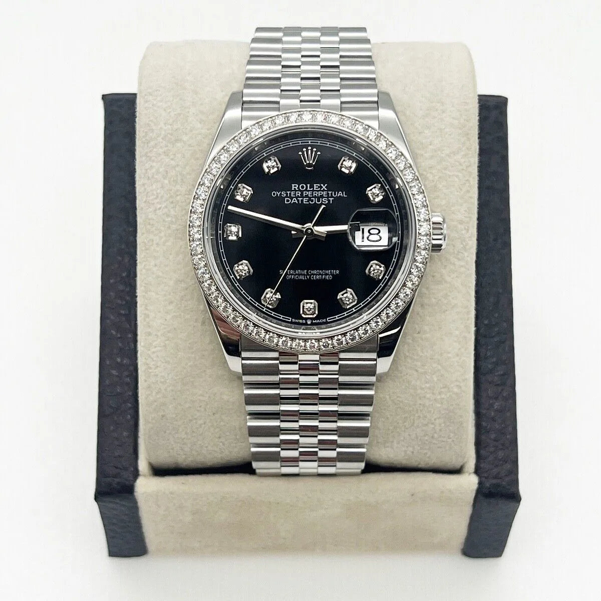 Rolex Datejust 36mm 126284 Black Dial Jubilee bracelet - Image 4
