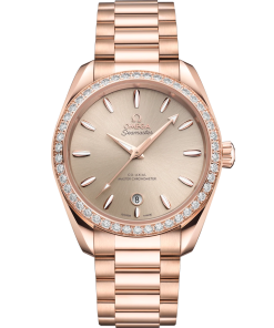 Omega Seamaster Aqua Terra Shades 38 mm Sandstone Dial Stainless Steel and Sedna�?18k Rose Gold Bracelet 220.55.38.20.09.001