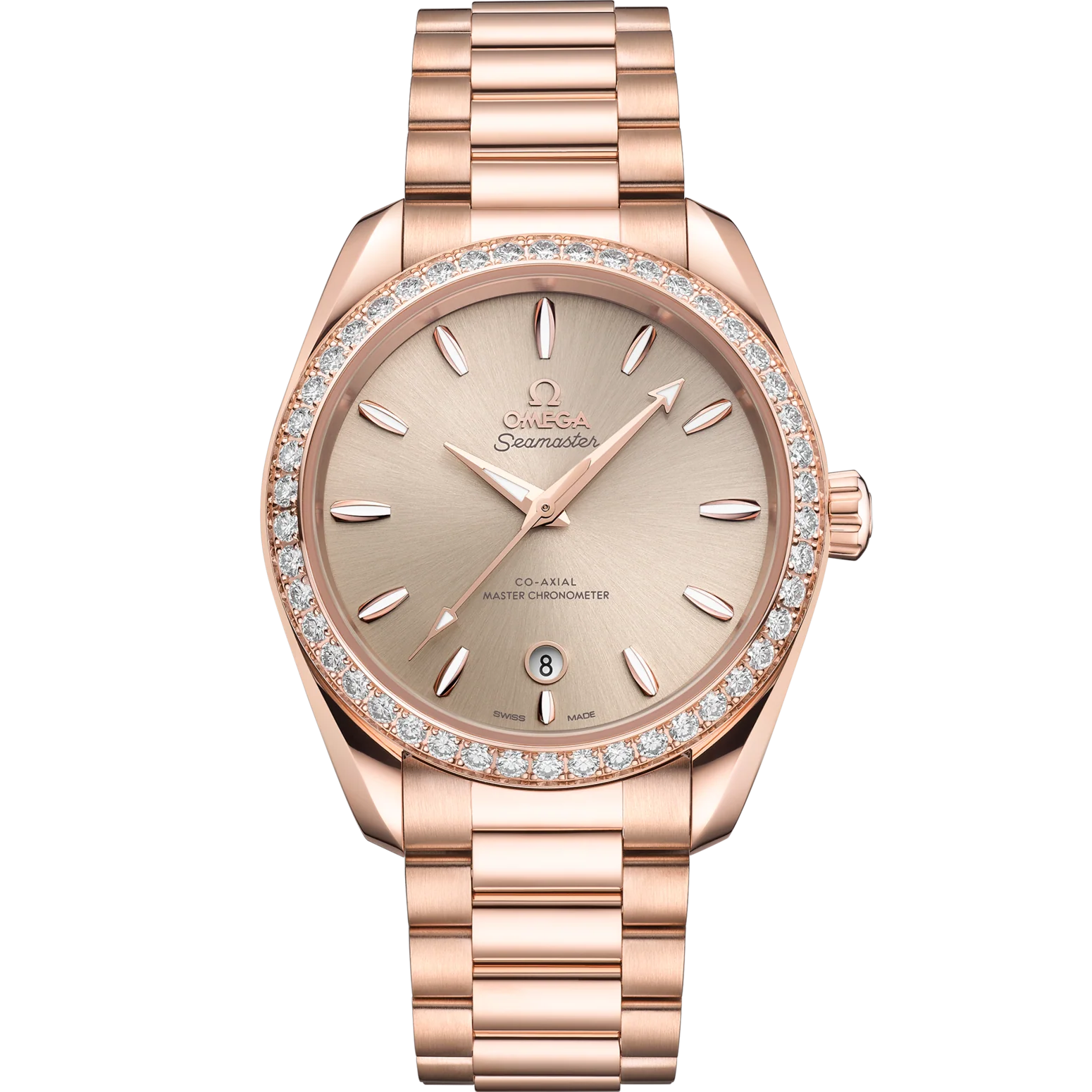 Omega Seamaster Aqua Terra Shades 38 mm Sandstone Dial Stainless Steel and Sedna�?18k Rose Gold Bracelet 220.55.38.20.09.001