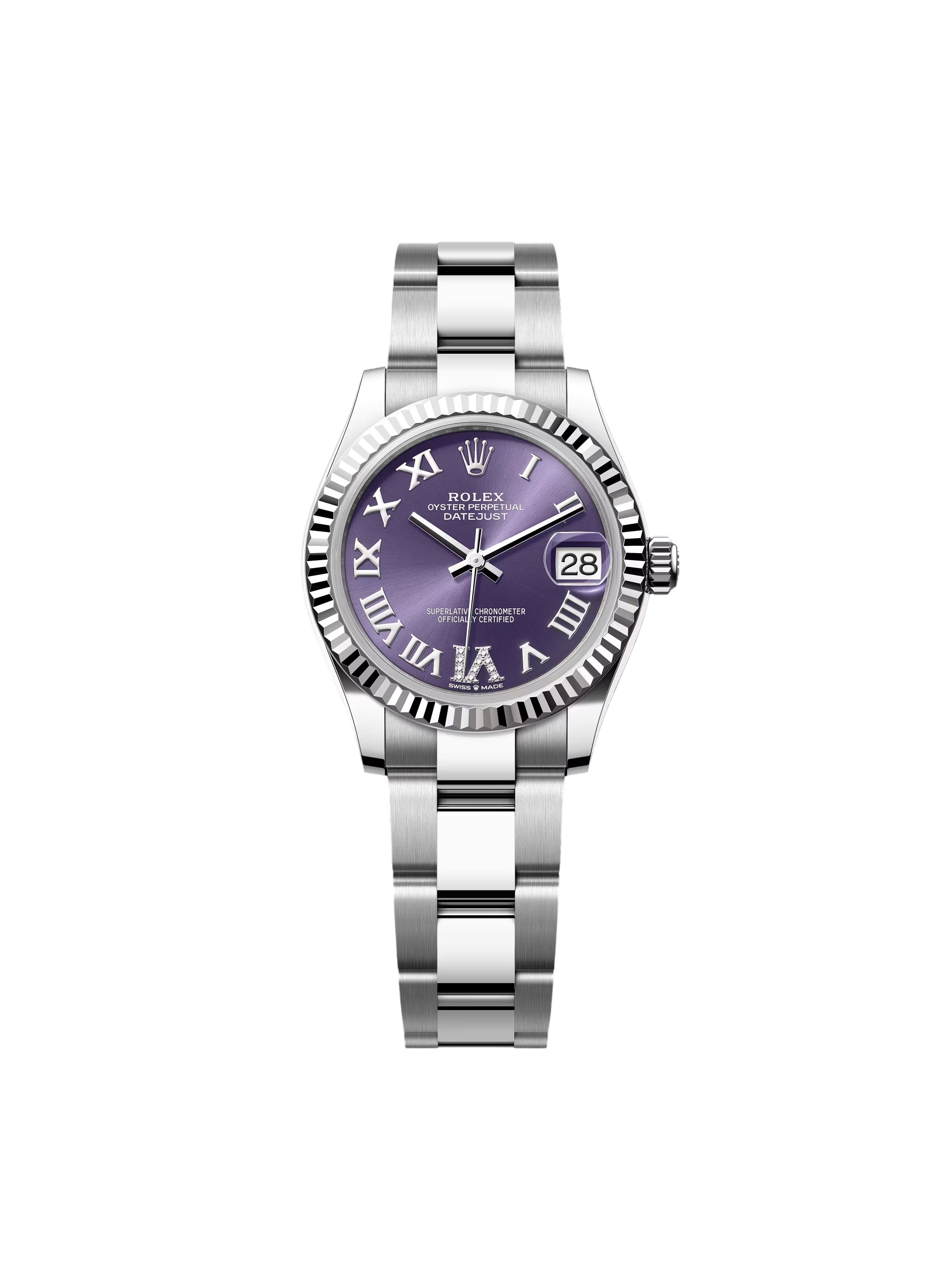Rolex Datejust m278274-0025/0026 Aubergine 31mm Dial Oyster Watch - Image 3