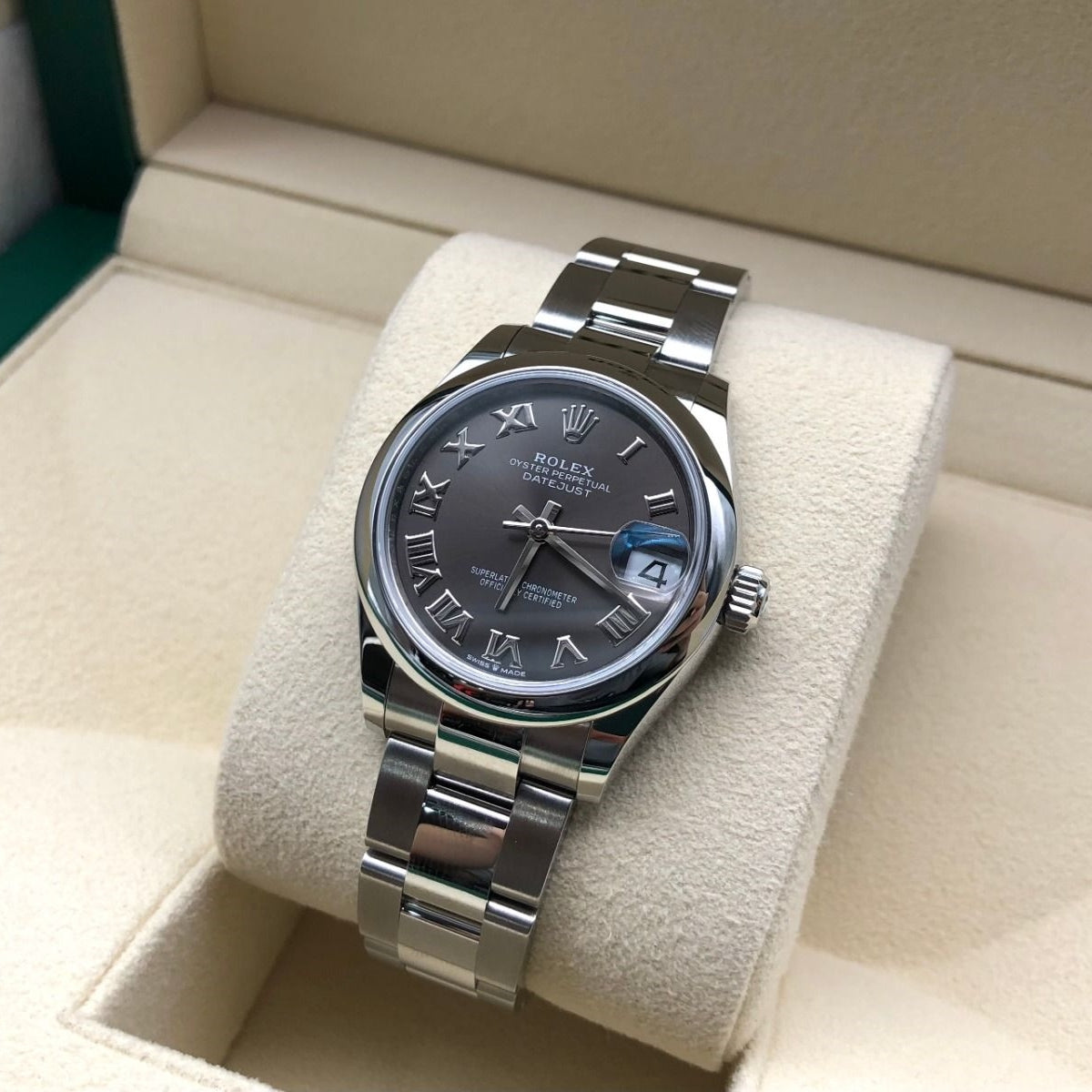 Rolex Datejust m278240-0015/0016 31mm Dark Grey Roman Domed Bezel Oyster Oystersteel - Image 3