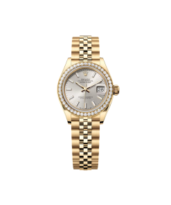 Alternative view of Rolex Lady-Datejust 279138RBR Silver 28mm Dial President Bracelet Watch
