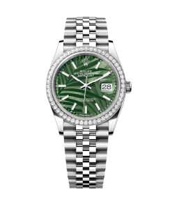 Rolex Datejust 36mm 126284 Olive Green Dial Jubilee Bracelet