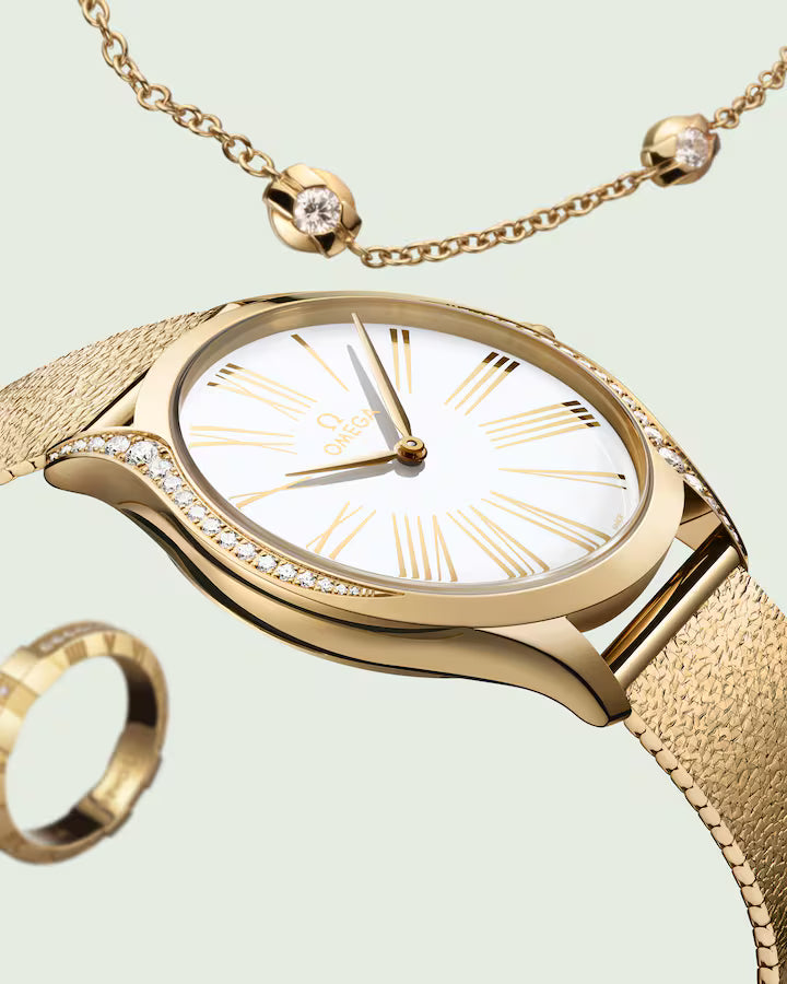 Omega De Ville Trésor 36mm White Dial with Diamonds Moonshine�?18k Rose Gold Bracelet 428.55.36.60.04.001 - Image 2