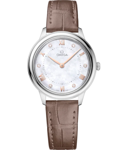 Omega De Ville Prestige 30 mm White Dial with Diamonds Stainless Steel Strap 434.13.30.60.55.001