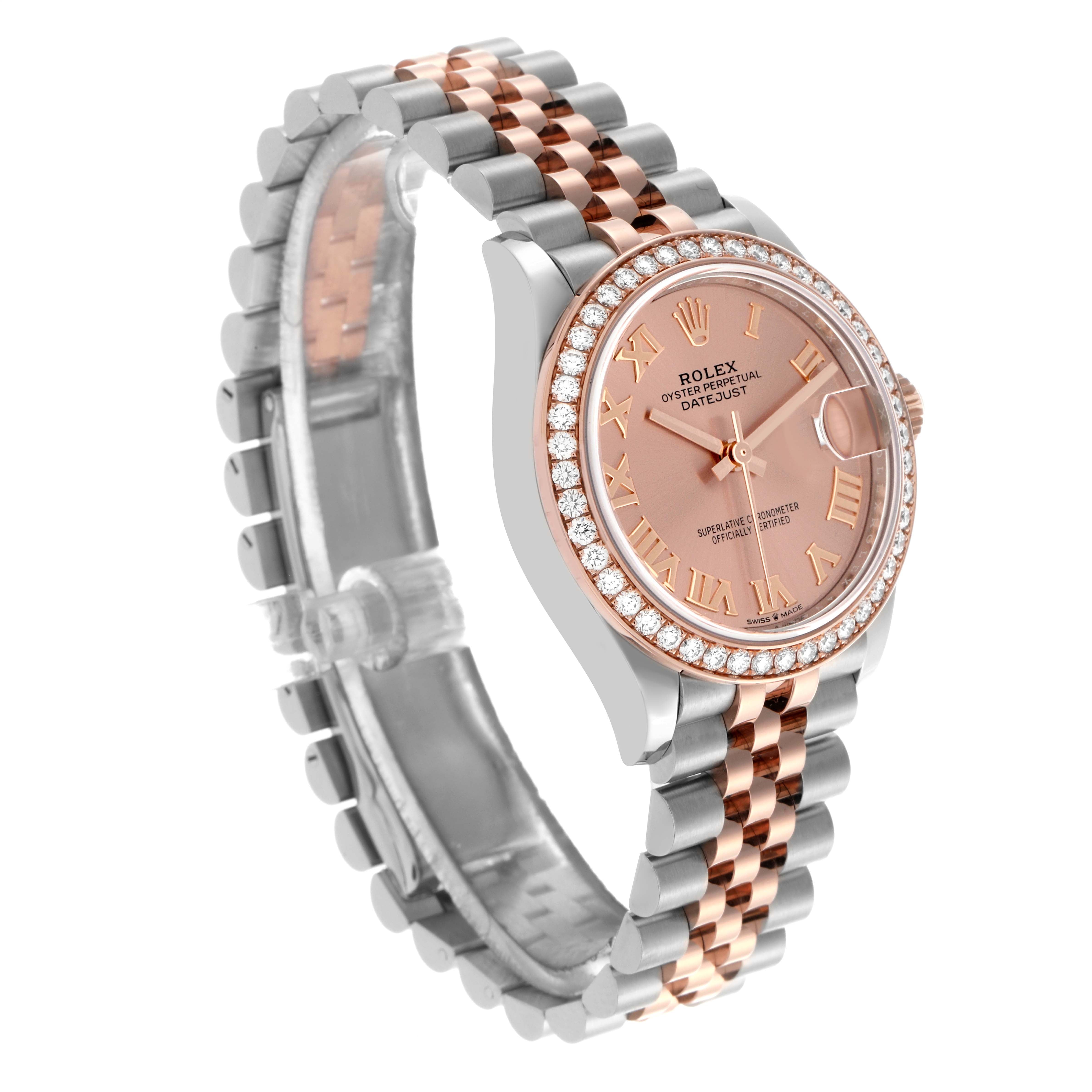 Rolex Datejust m278381-0001/0002 Rose Roman Dial Diamond-Set Bezel 31mm - Image 6