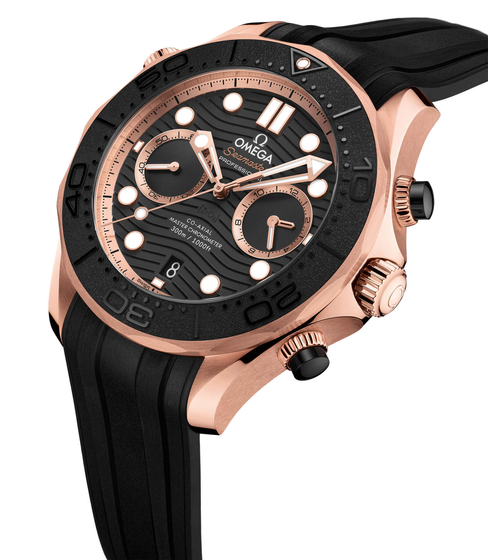 Omega Seamaster Diver 300M 44mm Black Dial Sedna�?18k Rose Gold Strap 210.62.44.51.01.001 - Image 8