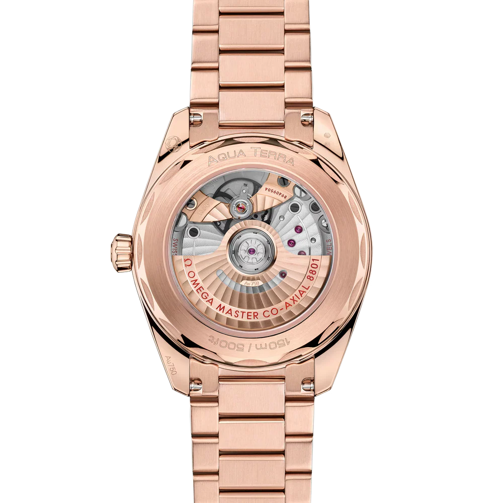 Omega Seamaster Aqua Terra Shades 38 mm Pink Dial Stainless Steel and Sedna�?18k Rose Gold Bracelet 220.50.38.20.10.001 - Image 2