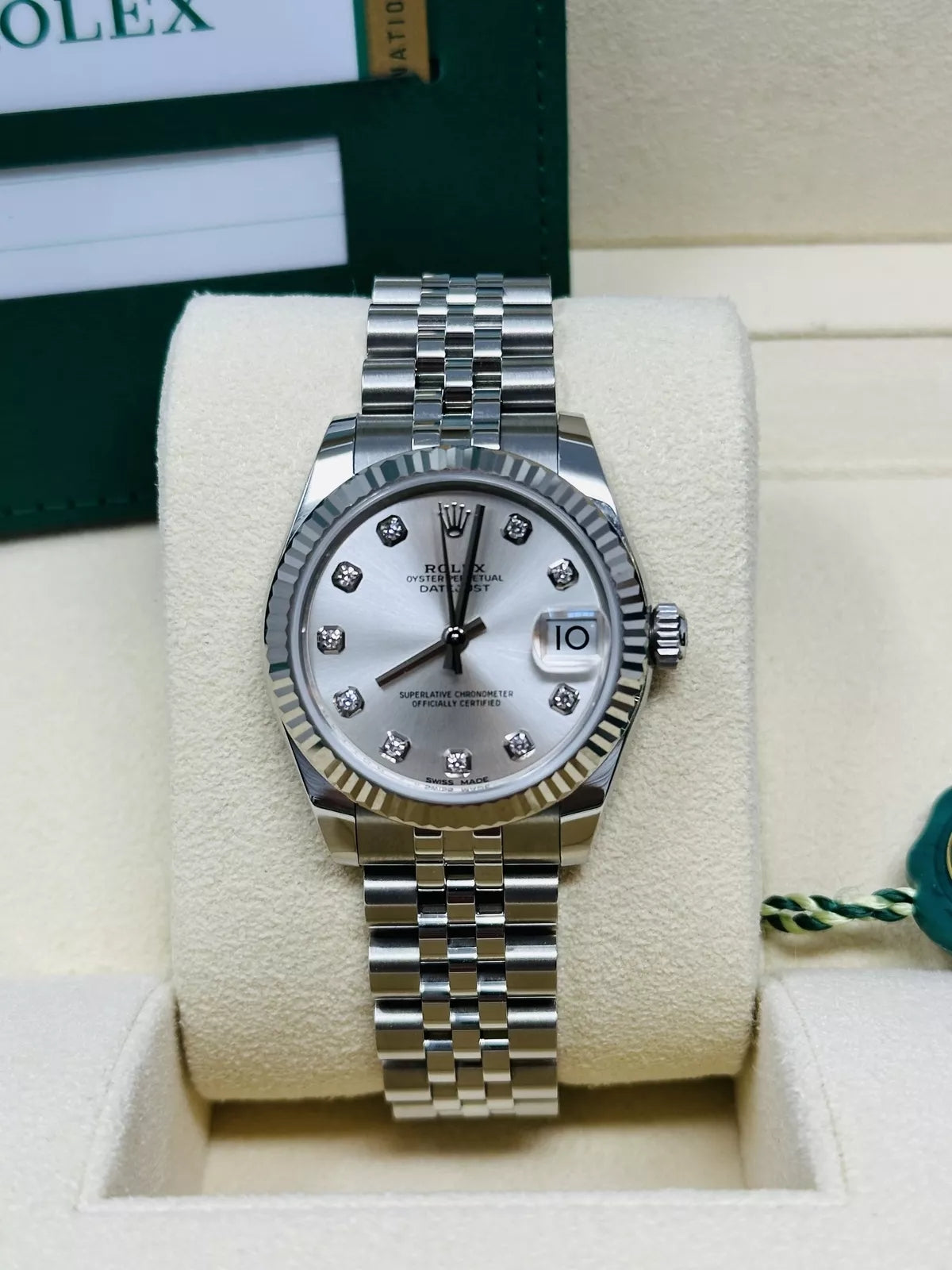 Rolex Datejust m278274-0029/0030 Silver 31mm Dial Oyster Watch - Image 3