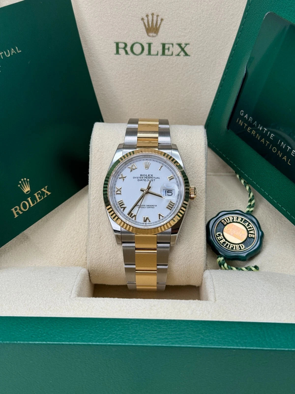 Rolex Datejust 36mm 126233 White Dial Oyster Bracelet Watch - Image 14