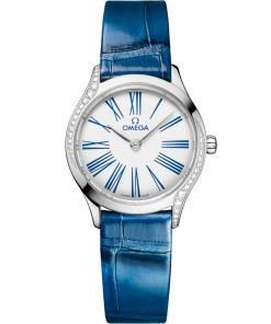 Omega De Ville Mini Trésor 26mm White Dial with Diamonds Stainless Steel Strap 428.18.26.60.04.002