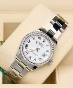 Alternative view of Rolex Datejust m278384RBR-0013/0014 White 31mm Dial Oyster Watch