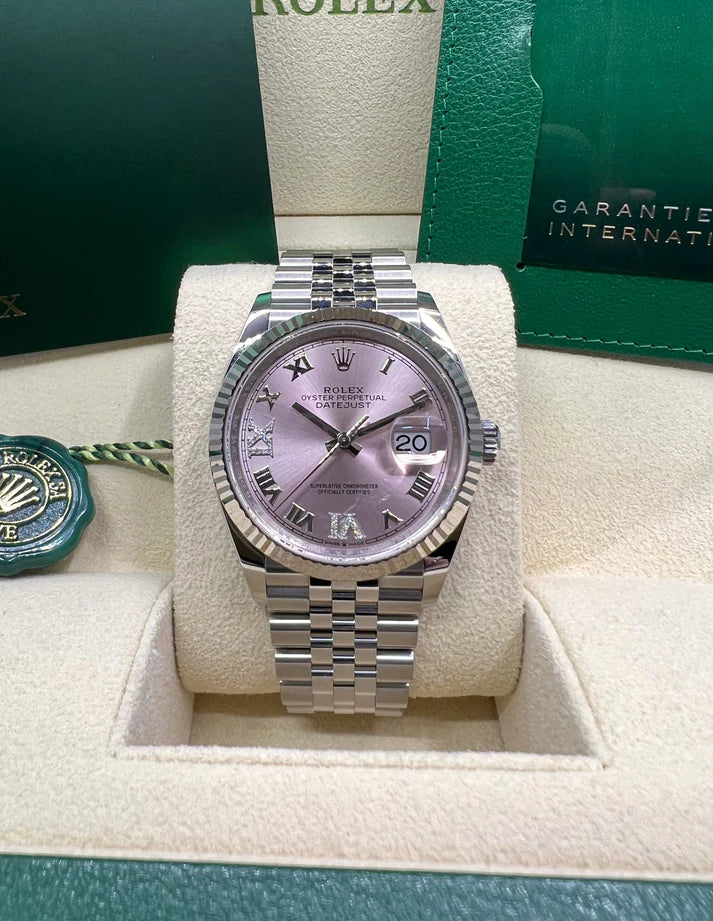 Rolex Datejust 36mm 126234 Pink Roman Dial Oyster Stainless Steel - Image 8