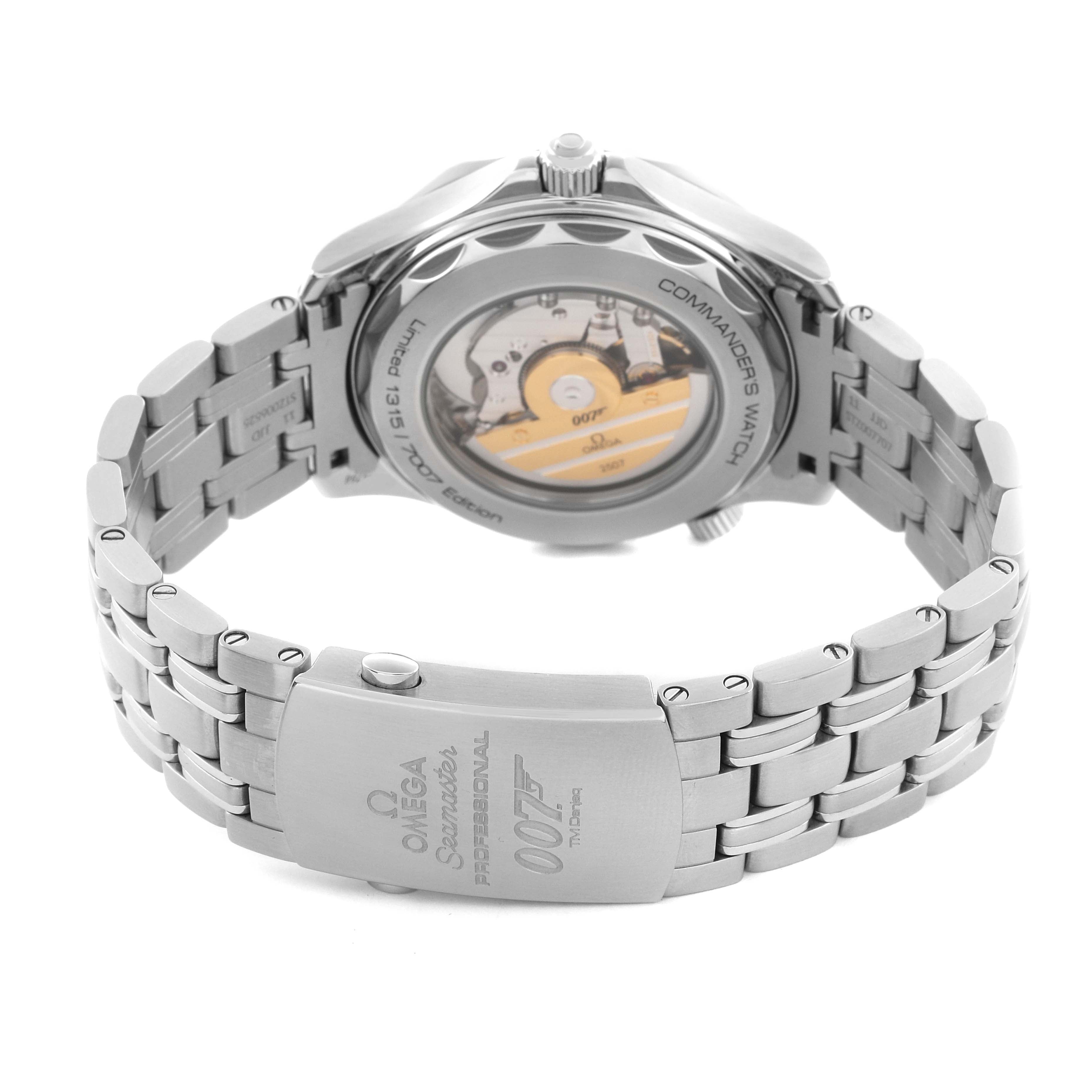 Omega Seamaster James Bond 007 Commander Limited Edition Steel Watch 41mm 212.32.41.20.04.001 - Image 4