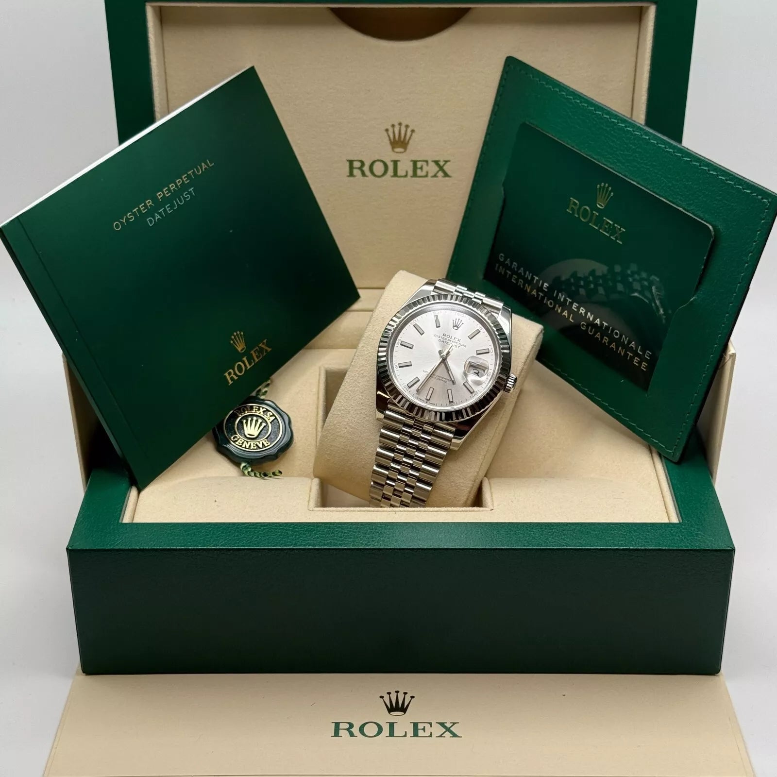 Rolex Datejust 41mm 126334 Silver Index Jubilee Stainless Steel Mens Watch - Image 13