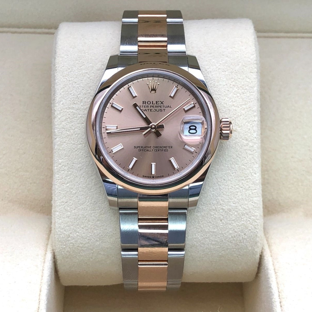 Rolex Datejust m278241-0009/0010 Rose 31mm Dial Oyster Bracelet Watch - Image 3