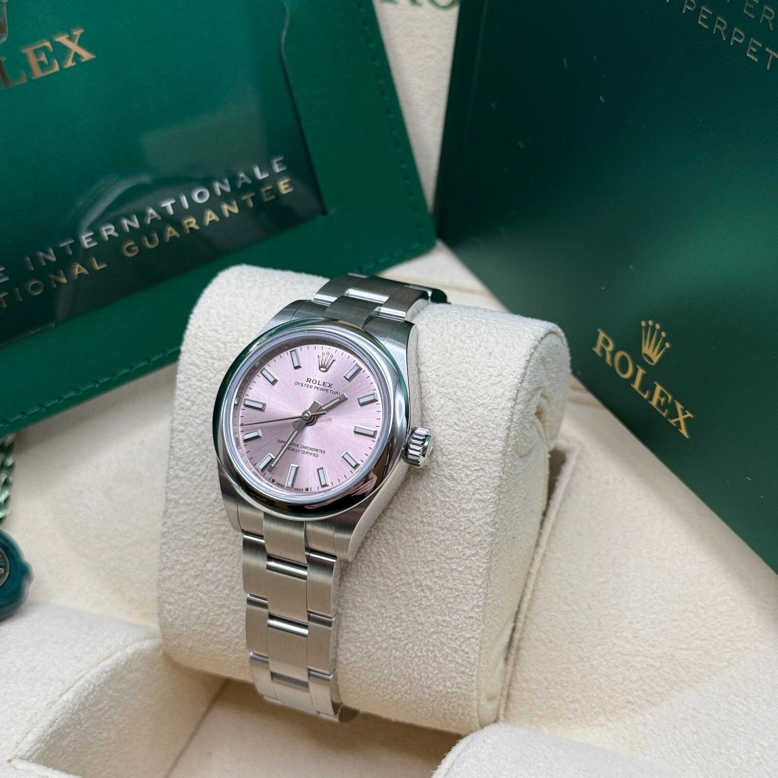 Rolex Oyster Perpetual 28mm 276200-0009 Pink Dial Oyster Stainless Steel Bracelet - Image 5