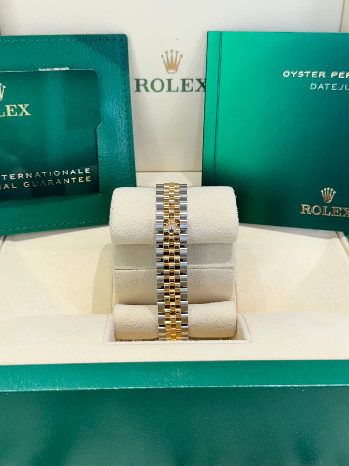 Rolex Lady-Datejust 28mm 279383RBR Champagne Diamond Dial Yellow Rolesor Oyster Bracelet - Image 4