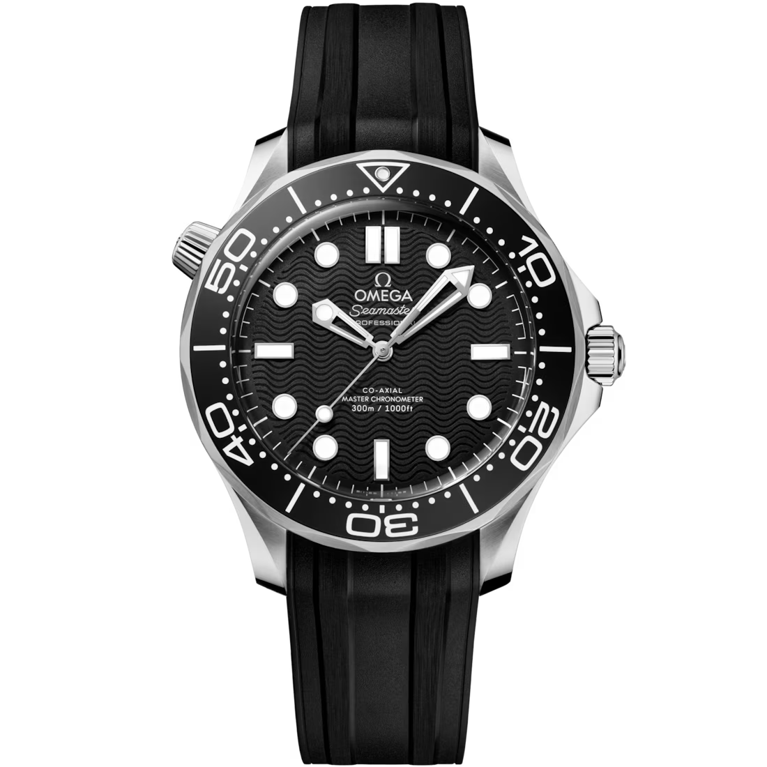 Omega Seamaster Diver 300M Black Rubber Strap Men's Watch 42mm 210.32.42.20.01.003