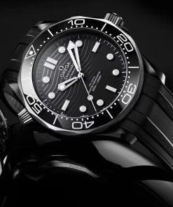 Alternative view of Omega Seamaster Diver 300M 43.5mm Black Dial Black ceramic Strap 210.92.44.20.01.001
