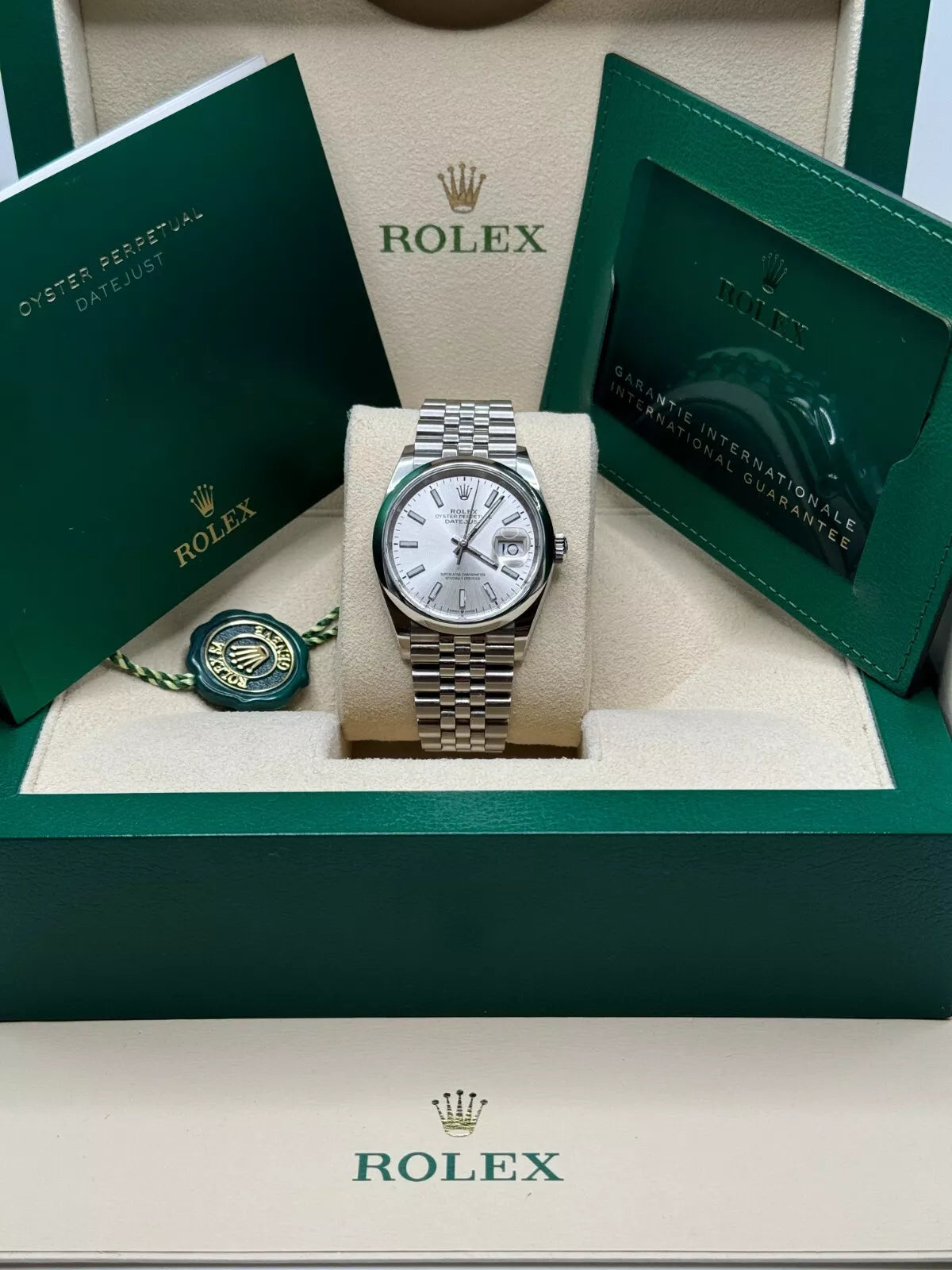 Rolex Datejust 36mm 126200 Oyster Perpetual Silver Dial Jubilee Stainless Steel - Image 6