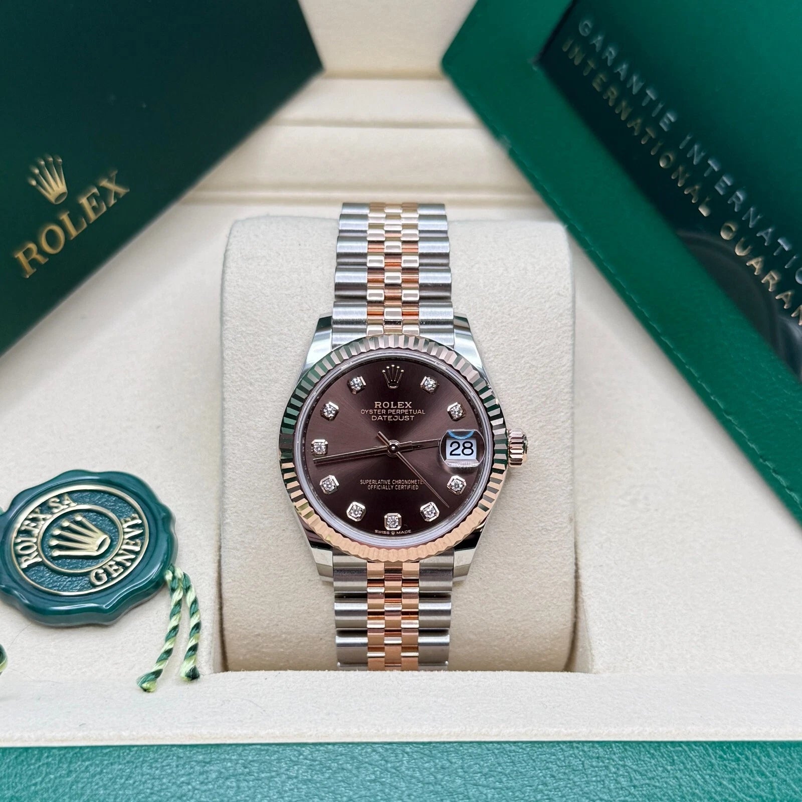 Rolex Datejust m278271-0027/0028 Chocolate 31mm Dial Oyster Bracelet Watch - Image 17