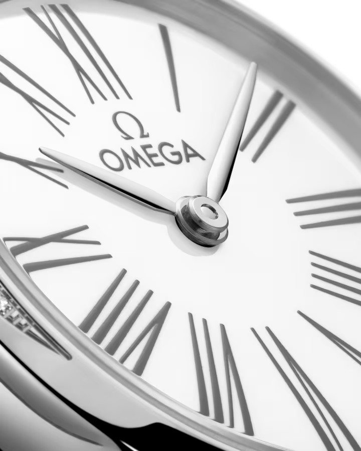 Omega De Ville Mini Trésor 26mm White Dial with Diamonds Stainless Steel Strap 428.17.26.60.04.002 - Image 4
