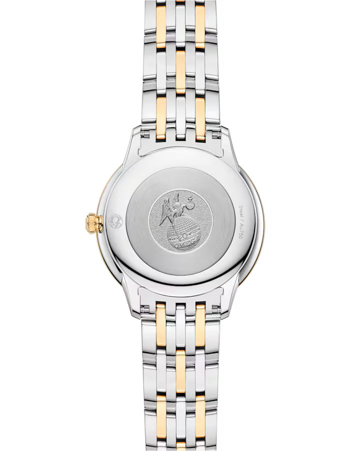 Omega De Ville Prestige 30 mm Silver Dial Stainless Steel and 18k Yellow Gold Bracelet 434.20.30.60.02.002 - Image 2